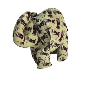 Elephant‎ Plush Stuffed Animal Toy Fabric Print Home Decor Unique Cute